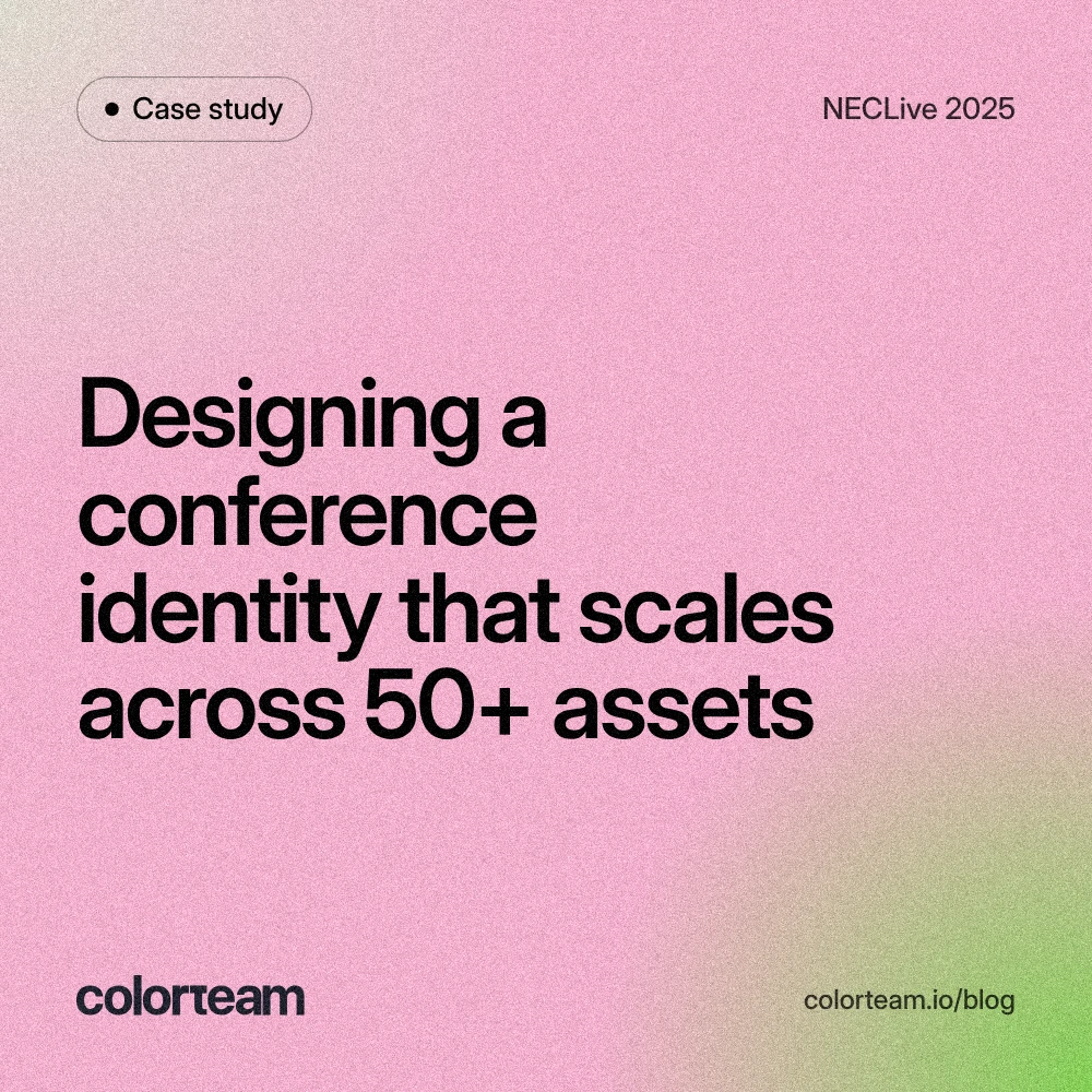 Designing a conference identity that scales across 50+ assets