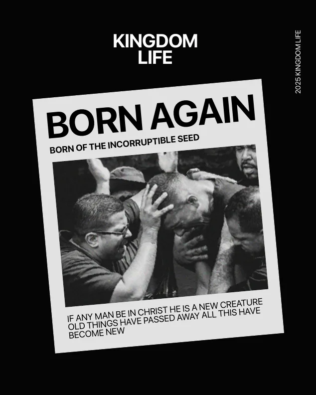 Born again message graphic